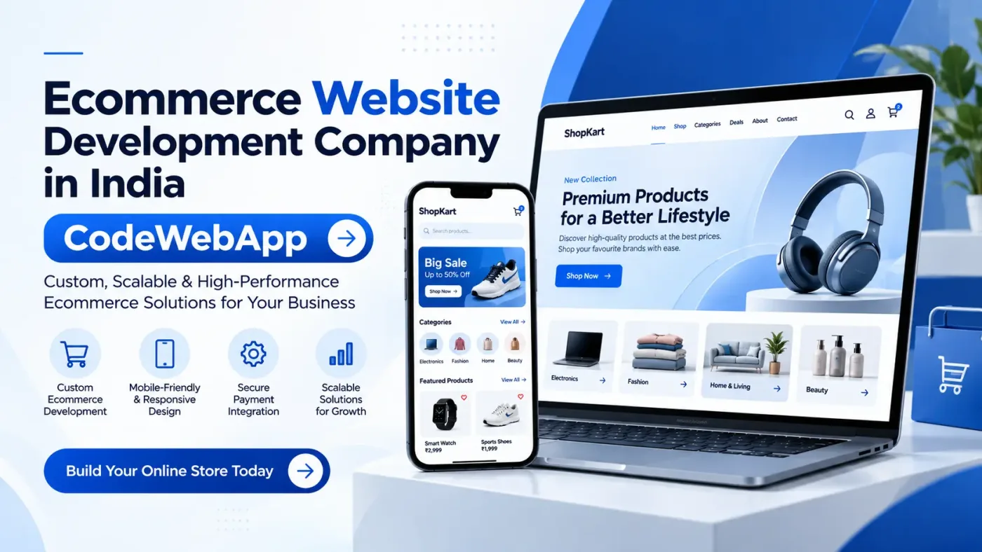 Ecommerce Website Development Company in India CodeWebApp
